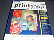 Broderbund The Print Shop Deluxe Suite Version 15 Printing Photo Editing