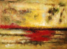 Abstract - #5G-BA3,  36x48, 100% Hand Painted Oil Painting on Canvas