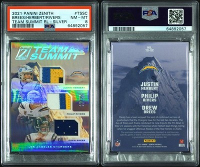 2021 PANINI ZENITH TEAM SUMMIT BREES /HERBERT / RIVERS MEM, SILVER