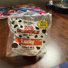 Vintage Lucky 101 Dalmatians McDonald  s Happy Meal Lucky NIP Sealed 1990