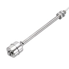Steel Float Switch 100mm Rod 220V 0.5A Vertical Single Tank Liquid Level Sensor