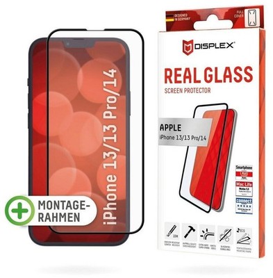 DISPLEX Real Glass FC Schutzglas Apple iPhone 14 / 13 Pro / 16e Full Cover 9H