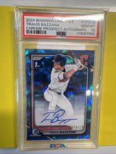 2024 Bowman Draft Sapphire S/E Travis Bazzana Bowman 1st Auto /199 PSA 10 Gem 🔥