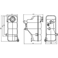 Mahle CRT 123 000S AusgleichsbehäLter KüHlmittel FüR Mercedes Benz Fiat CLK