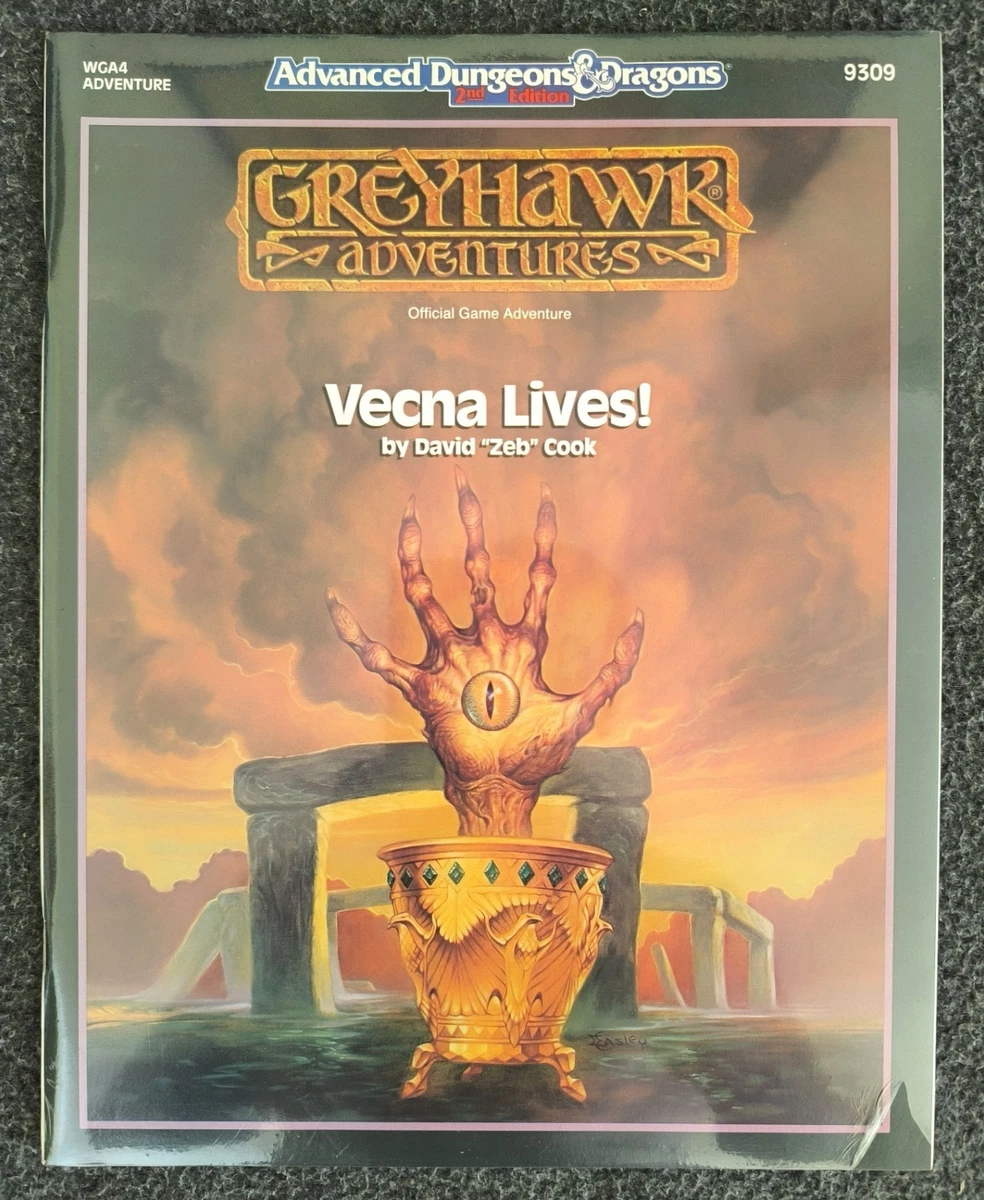 Vecna Lives! WGA4 Greyhawk Dungeons & Dragons AD&D TSR SW New Sealed Original