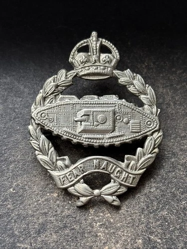 Royal Tank Regiment, Genuine British Army Cap Badge WW2.