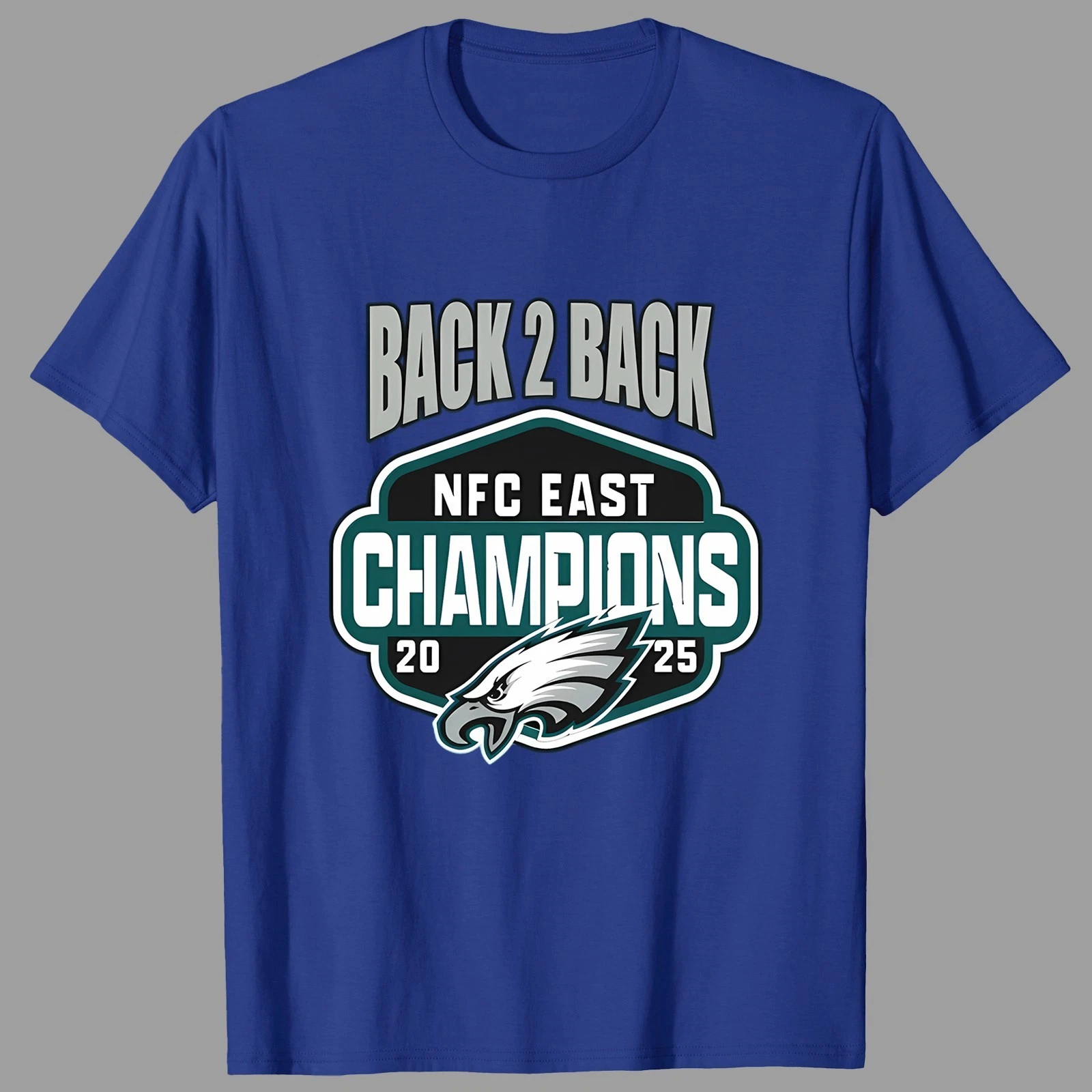 Philadelphia Back To Back 24-2025 NFC East Champion TShirt - Full Size