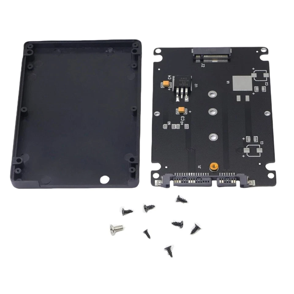 M.2 NGFF to SATA 3.0 Adapter Enclosure 6Gbps Support PCI-E B/M Key SSD - Image 4 of 4