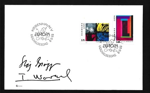 D480952 Denmark FDC Europa CEPT 1993 Contemporary Art