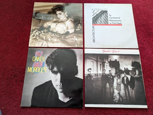 80's LP COLLECTION LOT ** PHILIP OAKLEY & GIORGIO MORODER, MADONNA, OMD etc