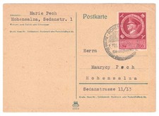 1944 Hohensalz Grossdeutsches Reich Occupied Poland Postcard