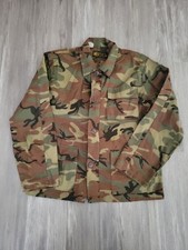 60s true vintage made in USA Kmart camo button up military ARMY jacket Medium