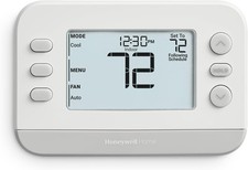 Honeywell Programmable Thermostat, Conventional/Heat Pump Compatibility RTH22B