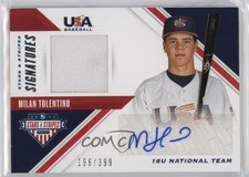 2020 USA Baseball Stars & Stripes Signatures 196/399 Milan Tolentino Auto fz4