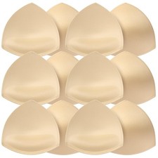 6 Pairs Bra Pads Inserts Push up, Sewn Edge Breathable Breast Enhancers Inser...