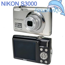 Nikon COOLPIX S3000 Digital Camera 12 MP 4x Optical Zoom with Accessories Silver