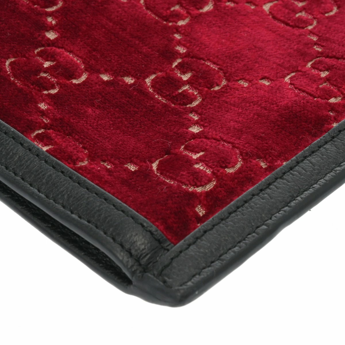 GUCCI Sherry Line Bordeaux Purple Black Velvet Clutch Bag | eBay