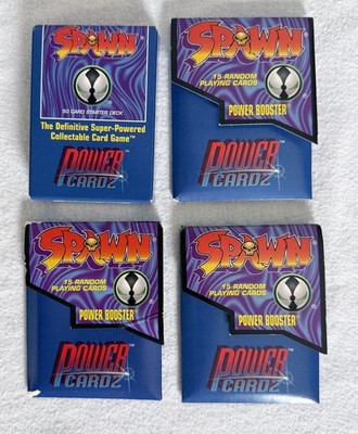 SPAWN Power Cardz Starter Deck and 3 Booster Packs NEW