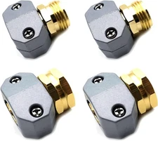 1/2 Sets Male Female Garden Hose Clamp Mender Repair Coupler Connector Fittings