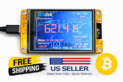 Solo Bitcoin Bitdsk | Lottery Miner | USA | Crypto Miner |  Like NerdMiner V2