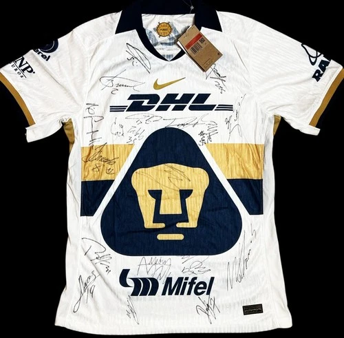 2026 Pumas UNAM Mexico team signed Nike soccer jersey w/ Keylor Navas REAL PROOF