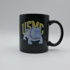 M Ware USMC Black Coffee Tea Mug 12 fl oz