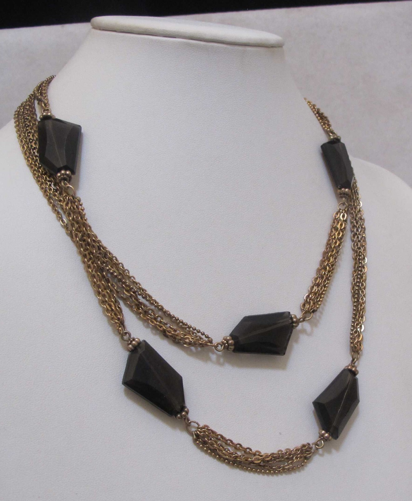 CHICO’s Translucent Dark Brown Angular Stations 5… - image 4