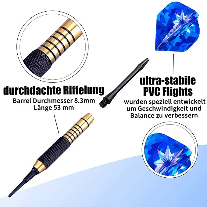 100 Stück Soft-Dart Spitzen Ersatz - Hochleistungs-Dartspitzen Für Dartpfeile