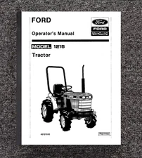 1215 Tractor Owner Operators Maintenanc Lubrication Instruction Manual Ford 1215