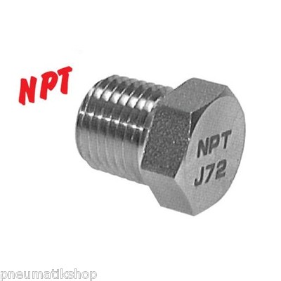 Verschlusskappen mit NPT-Gewinde, bis 345 bar - - Pneumatik