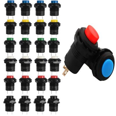24 Stück 12 mm, SPST, ON/OFF, selbstverriegelnder verriegelnder Drucktastenschalter für Arduino