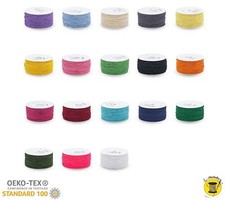 Gummikordel 1,2mm 50m Rundgummi elastisch viele Farben Perlengummi Hutgummi