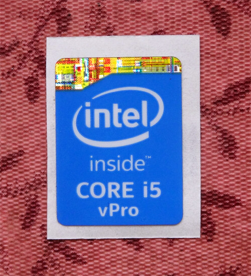 Intel Core i5 vPro Inside Sticker 15.5 x 21mm 2013 Version Haswell