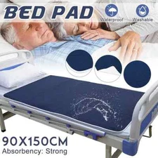 Waterproof Washable Incontinence Breathable Bed Pad Reusable Urine Mat Kid Adult