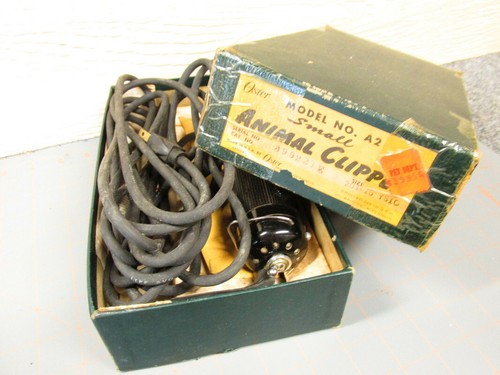 Clipper small Animal A2 box vintage solid hair care grooming work horse IJ