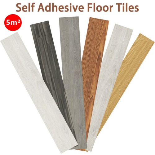 36x Floor Planks Tiles Self Adhesive Wood Effect Vinyl Flooring Kitchen