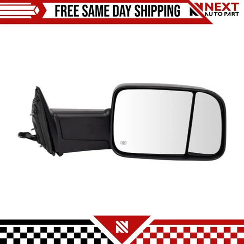 New Tow Mirror Power Folding Heat Memory Signal Puddle RH For 2013-2018 Ram 1500