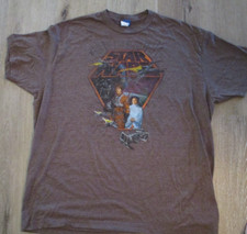 Star Wars Vintage Brown New Hope Retro Distressed Luke Leia Graphic Tee Adult M