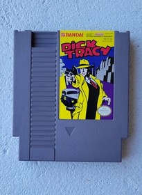 Dick Tracy (Nintendo Nes, 1990) Video Game, W/Sleeve, Pre-owned, Tested. 
