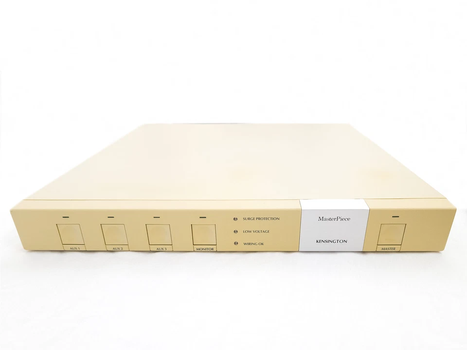 Kensington MasterPiece Plus Surge Protector Power Center Mdl 62107 VINTAGE 1995 - Image 3 of 4