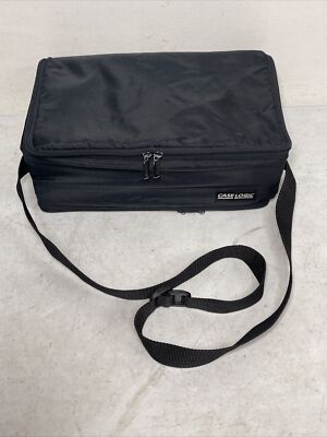 Vintage Case Logic 60 Audio Cassette Tape Holder Carry Storage Travel Bag AS-IS