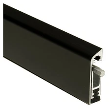 NGP 36" Surface Mounted Black Aluminum Automatic Door Bottom 220NDKB-36 RIGHT