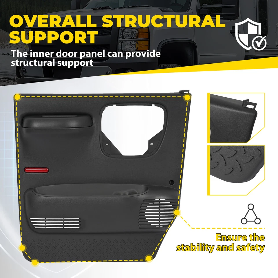 For Chevrolet Kodiak /GMC Topkick C4500 2003-09 Driver Door Interior Trim Panel Foto 4 de 4