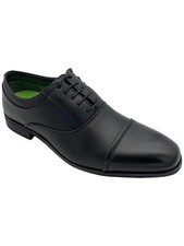 Vance Co. Men's Bradley Comfort Foam Lace-Up Oxford Dress Shoe Black