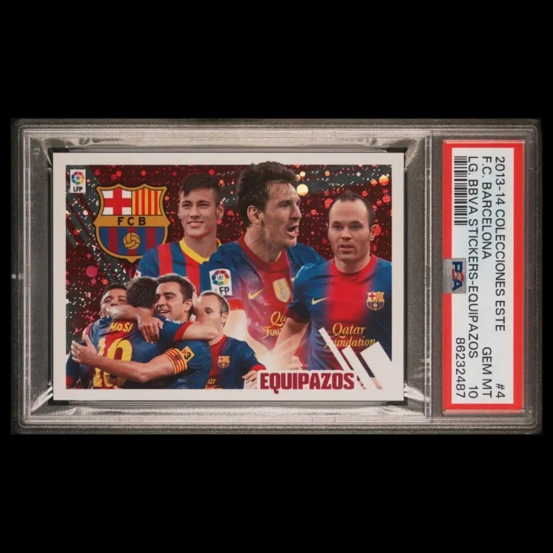 PSA 10 Lionel Messi 2013 Panini Colecciones Este Equipazos #12 FC Barcelona POP1