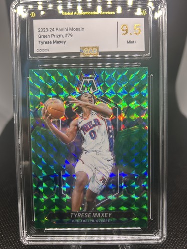 2023-24 Panini Mosaic Green Tyrese Maxey #79 Philly 76'ers - Picture 1 of 2