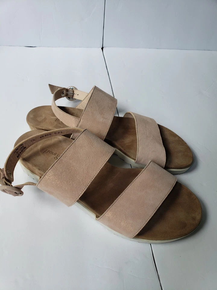 Sandalias Paul Green Selma Slingback Gamuza Rosa Brillante Talla UK 7.5 US 10 Foto 2 de 4