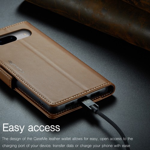 Magnetic Wallet Case Leather Flip Cover for Google Pixel 7A/8A/9A/8/9 Pro XL - Picture 7 of 33