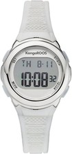 Kangaroos Chronograph Armbanduhr Kinderuhr weiß Digitalanzeige (6848)