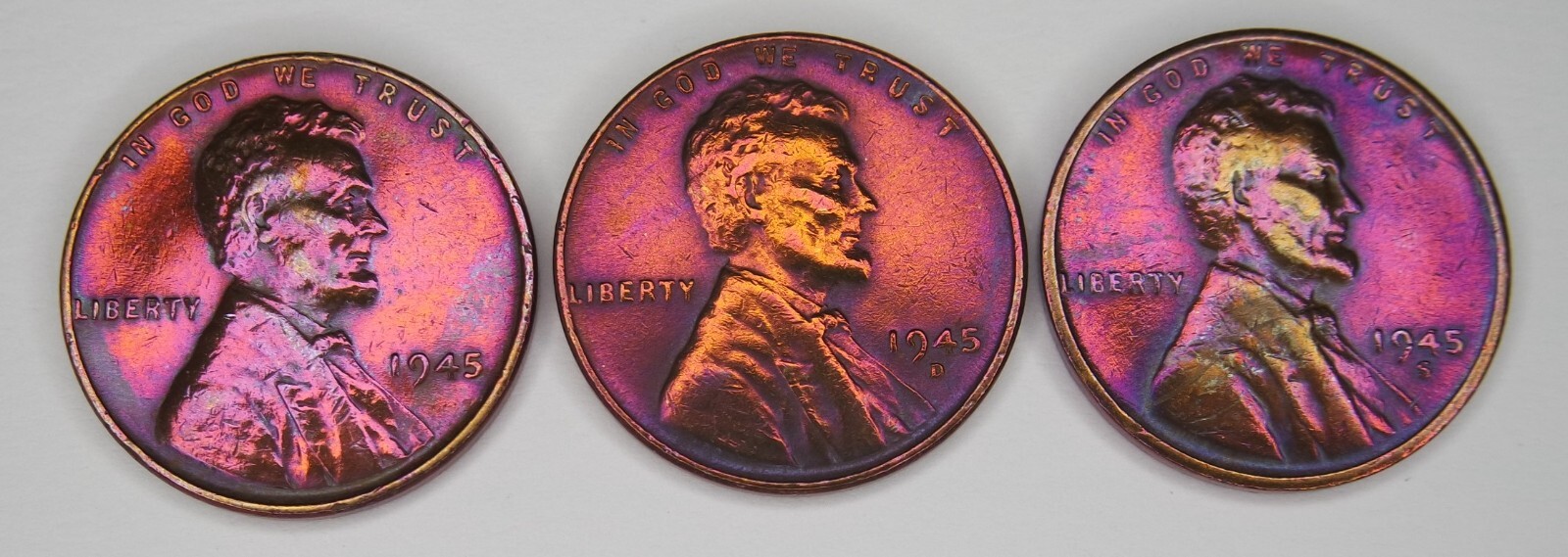 1945 P D S Lincoln Cent Wheat Penny  Sets **Beautiful Vintage Coin**